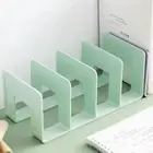 4 Grid Desktop Bookends Display Desk File Sorter Divider Book Stand Student