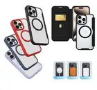 iPhone 16 15 14 13 12 11 Pro Max Plus Leather Magnetic Wallet Flip Case Cover