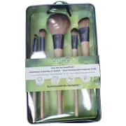 NIB 2021 EcoTools 5 Piece Brush Set w/ Storage Tin 1606 *Minor Flaw in Tin*