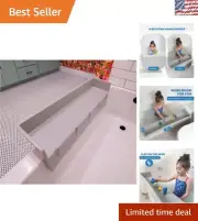 Interactive Bath Toy Holder - Splash Guard & Caddy for Tidy Bathtime Fun!