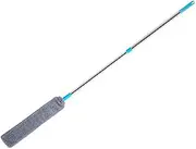 HOLIDYOYO Retractable Duster Dryer Lint Brush Vent Cleaner Washable Bathroom Cleaner Duster with Extension Pole Gap Duster Home Appliances Duster for Under Bed Fiber Grey