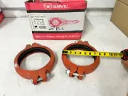 LOT OF 2 Anvil FIG C-3 Lightweight 6" Flexible Coupling Ductile Iron 0890012297