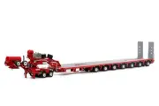 1:50 7x8 Steerable Trailer -- Rosso Red -- Drake Truck ZT09070