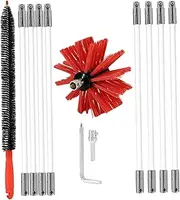Mikinona Drier Cleaners Fireplace Clean Brush Convenient Brush for Chimney Dryer Vent Cleaning Brush