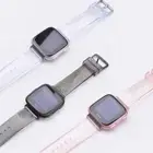 Bling Clear Silicone Sport Watch Band Wrist Strap For Fitbit Versa 3 Gen /Sense