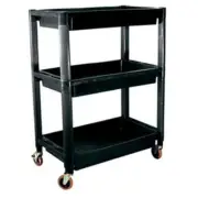 ATD Tools ATD-7017 Heavy-Duty Plastic 3-Shelf Utility Cart