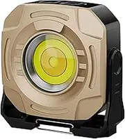 Rechargeable Work Light, 360° Rotatable Waterproof Portable Light, Adjustable Brightness, Sturdy Design, Ideal for Building, Job Sites, Security, Camping, Shop, Garage Use