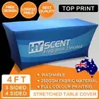 OZ Custom 4ft Stretched Trestle Table cover cloth display printing 4ft/6ft/8ft