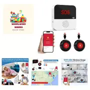 WiFi Smart Wireless Caregiver Pager Call Button System Emergency Alert System...