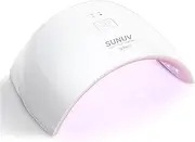 UV LED Nail Lamp - Nail Dryer for Gel Nail Polish UV Light for Nails with Sensor 2 Timers Pink for Women Girls