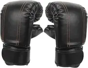 Gatuida 1Pair Fingerless Boxing for Adults Portable Sparring Kickboxing Training Gear Breathable PU Material Lightweight Comfortable Wrist Support for Sports
