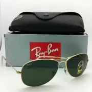 New Ray-Ban Sunglasses RB 3362 COCKPIT 001 59-14 Gold Frames w/G15 Green Lenses