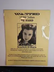Scarlett O'Hara Wanted Poster
