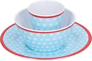 Salad Plate Set Imitation Porcelain Plate Salad Bowl Pastry Tray for Home Restaurant Hotel