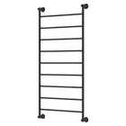 600*1208*95mm Lillian Matte Black Stainless Steel Heated Towel Rail