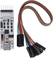 Zunate Type C to Serial USB ToTTL Cp2102 Module, Serial Module Rts Cts Dtr Dct Microcontroller Download Adapter, USB 2.0 to TTL Module Serial Converter Adapter Module USB to TTL