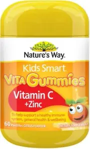 Kids Smart Vitamin C + Zinc 60 Vita Gummies x 3 Pack Nature's Way