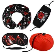 Dungeons & Dragons Neck Pillow, Face Cover &Eye Mask Travel Set