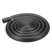 1/2"ID x 3/16" Thick 6.6ft Black Foam Grip Wrap Closed Cell Foam Tubing Non-slip