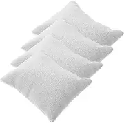 FRCOLOR 4pcs Soft Watch Display Pillows Decorative Square Cushions for Bracelets Jewelry Watch Holder Protector for Dresser Storage Fine Workmanship Comfortable Touch
