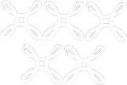 Gadpiparty 5 pcs Clear Acrylic Empty Thread Spools for Sewing Crafting Durable Portable Ribbon Bobbins for Yarn and Projects Compact