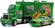 Flmenunu Movie Car Toy 1:55 The King& Chick Hicks & Mack Truck Uncle Diecast Vehicle Toys Set
