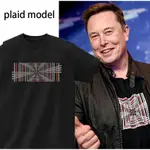 【爆款新品】PLAID圓領短袖特斯拉 TESLA 埃隆·馬斯克同款特斯拉PLAID MODEL 圓領短袖 曾棉T恤