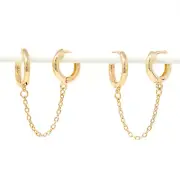 Modern Loop Earplug Earrings