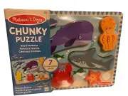 Melissa And Doug Chunky Puzzle Sea Creatures- 7 Pieces