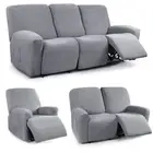 1/2/3 Seater Recliner Cover Stretch Sofa Cover Elastic Armchair Cover Slipcover