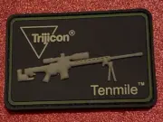 TRIJICON “Tenmile” custom PVC Patch, SHOT Show 2025, Hook & Loop, NEW!
