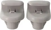 fhtpr 2Pcs Car Sun Visor Support Clip,Fit For Nissan, Versa Note Sentra Juke Gray Left Right Sunvisor Hook Holder Bracket Clips Car Visor Retaining Clip