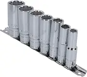 Whitworth Sockets 3/8" drive Double Deep BSF/BSW 7pc 1/8" WW - 1/2" WW TE740