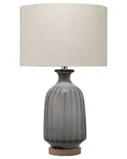 Jamie Young Hewson Grey Frost Glass Table Lamp