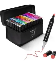 Banral 120 Colors Alcohol Markers, Premium Dual Tip Alcohol Based Art Markers...
