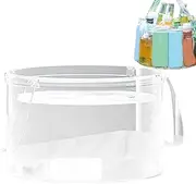 Camping Wash Basin,Portable Wash Basin - Folding with Handles Portable Clear Bucket for Vegetables Kitchen Yard Outdoor Gardening Picnic Hospital Business Trip Tailgating