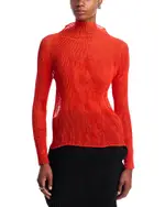 Issey Miyake Chiffon Twist Plisse Top