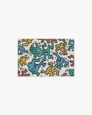 60' x 90' | Machine Washable Runner Rug | Kid & Pet Friendly | Indoor Rug | Block Party Multicolour Rug by Keith Haring | Ruggable