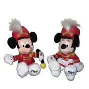 Vintage 2000 Disneyland Band Mickey & Minnie Mouse Bean Bag Plushes NWT