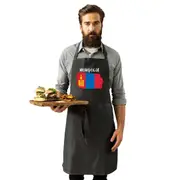 Mongolia Country Flag Nationality - Kitchen Apron
