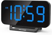 Small Digital Alarm Clock for Bedrooms, Loud for Heavy Sleepers Adults, Dimmable
