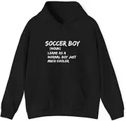 [X.Style] Soccer Boy Definition Sports ds042 Hoodie Black XL