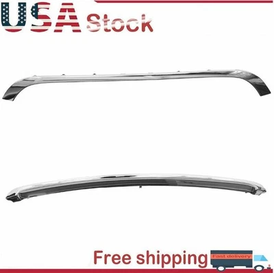 Set Upper & Lower Chrome Hood Molding Grille Trim For 2007-2015 Mini Cooper (for: Mini)