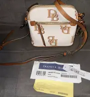 Dooney & Bourke Monogram Domed Crossbody Beige MSRP$218.00