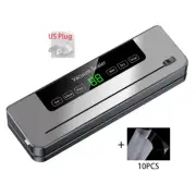 Electric Vacuum Sealer Built-In Cutter Kitchen Food Storage Seal Touch Button Dr