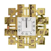 Luxury Crushed Diamond Mirrored Wall Clock