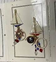 VINTAGE LUNCH AT THE RITZ Sloop Loops 1995 on card never worn! LIKE NEW!