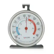 Taylor 5924 Large Dial Kitchen Refrigerator and Freezer Kitchen Thermometer, ...