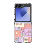 Galaxy Z Flip6 Clear Case Patchwork