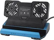 ASHATA 9 in 1 RGB Docking Station for Steam Deck, USB C Docking Station with 4K@60Hz HDMI, Gigabit Ethernet Handheld Gaming Console Dock with Dual Cooling Fan, Steam Deck Accessories
